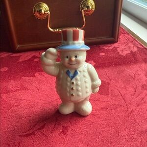 Lenox Patriotic Snowman Figurine - Red, White, and Blue